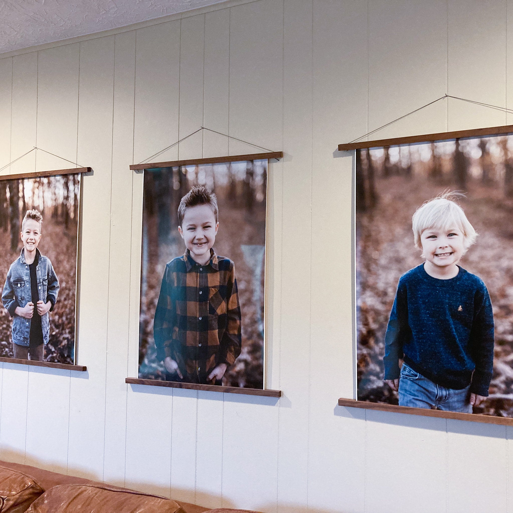 Handmade Walnut Magnetic Hardwood Hanging Frame | Timber Haze Co.