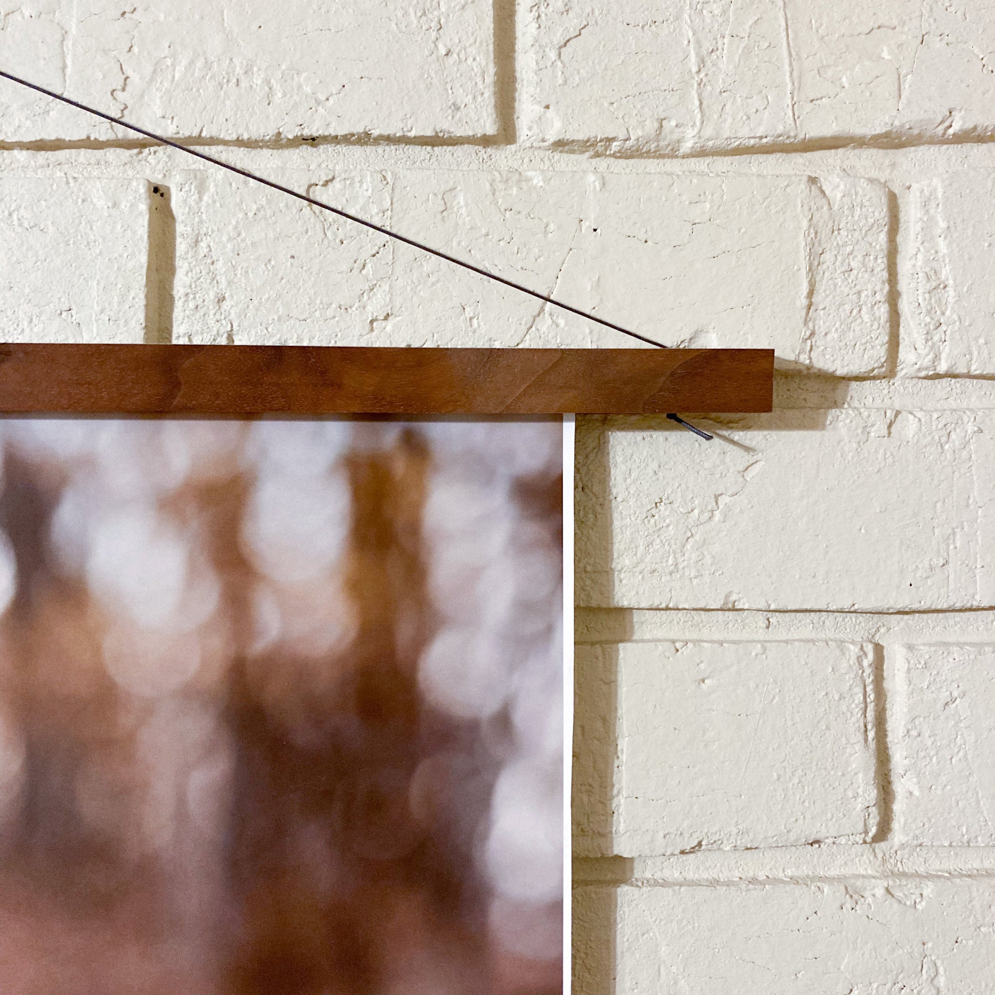 Handmade Walnut Magnetic Hardwood Hanging Frame | Timber Haze Co.